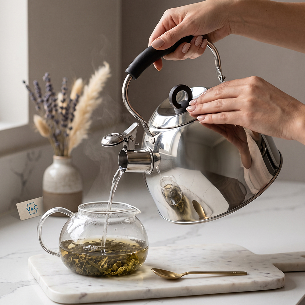 TETERA 2.5 L FACUSA ACERO INOXIDABLE SILBADORA VITTORIA - 2