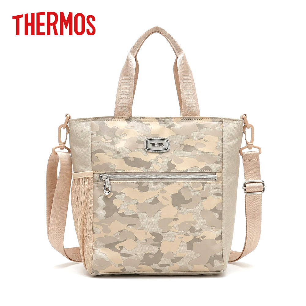 LONCHERA THERMOS BOLSO TÉRMICO CAMO BEIGE - 1