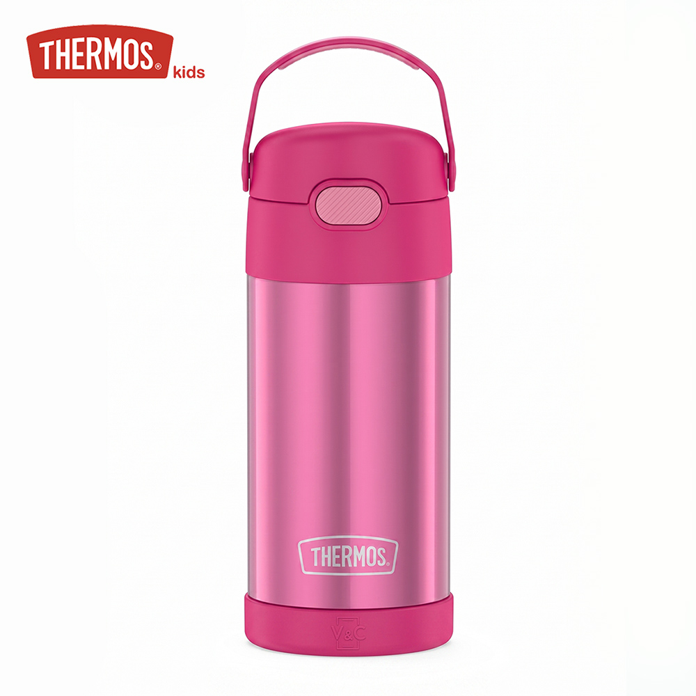 TOMATODO THERMOS FUNTAINER PARA NIÑOS 355 ML ROSADO - 1