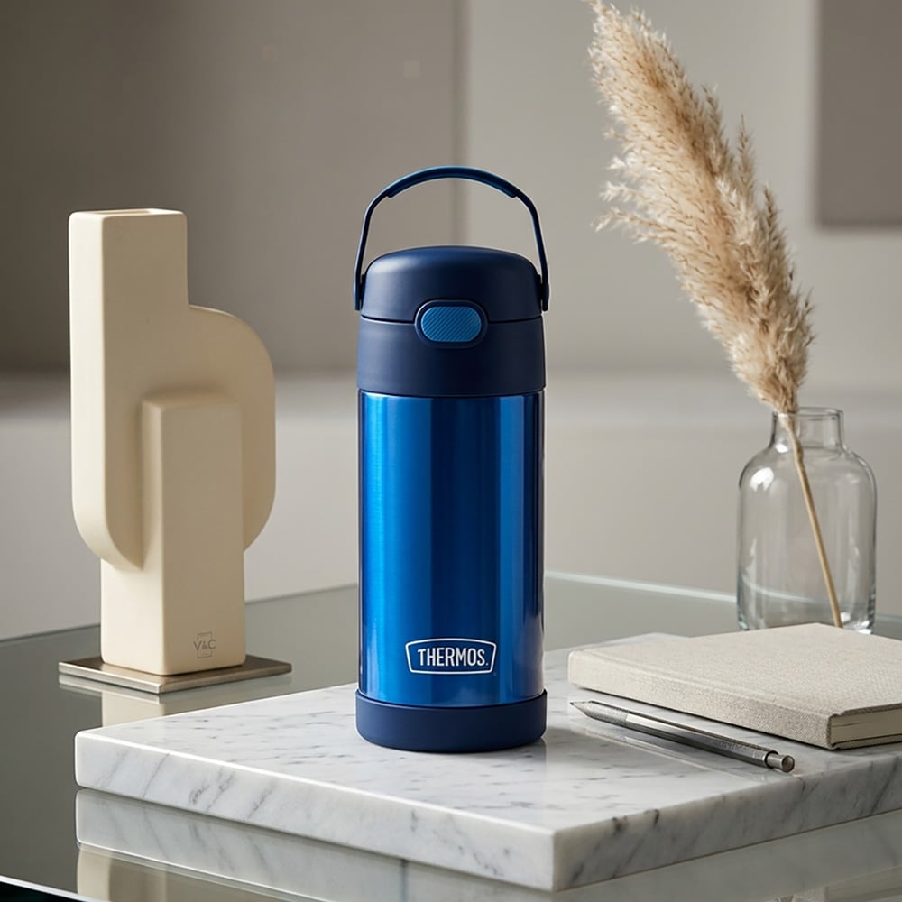 TOMATODO TÉRMICO THERMOS FUNTAINER PARA NIÑOS 355 ML AZUL - 3