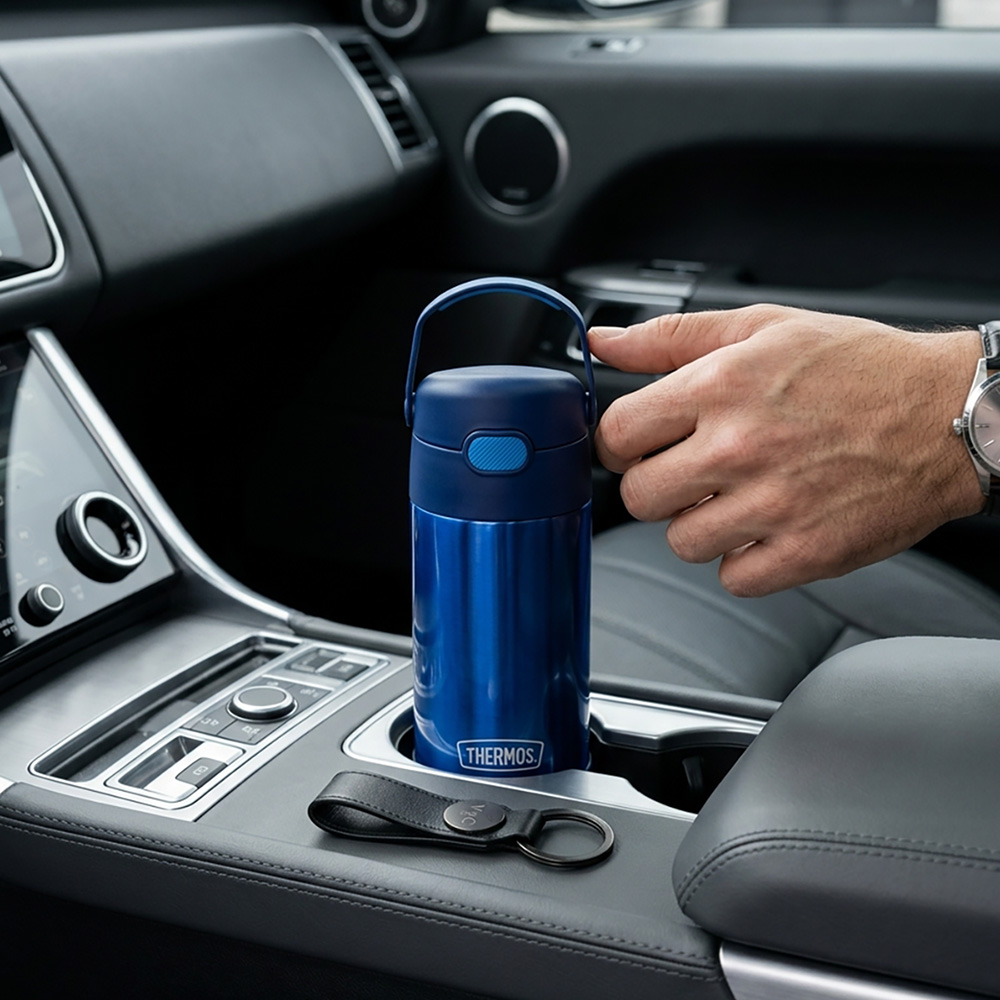 TOMATODO TÉRMICO THERMOS FUNTAINER PARA NIÑOS 355 ML AZUL - 6