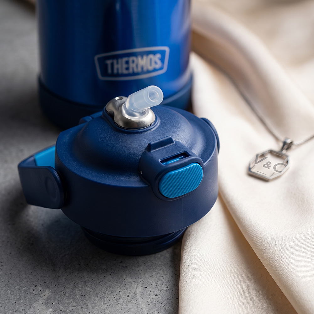 TOMATODO TÉRMICO THERMOS FUNTAINER PARA NIÑOS 355 ML AZUL - 7