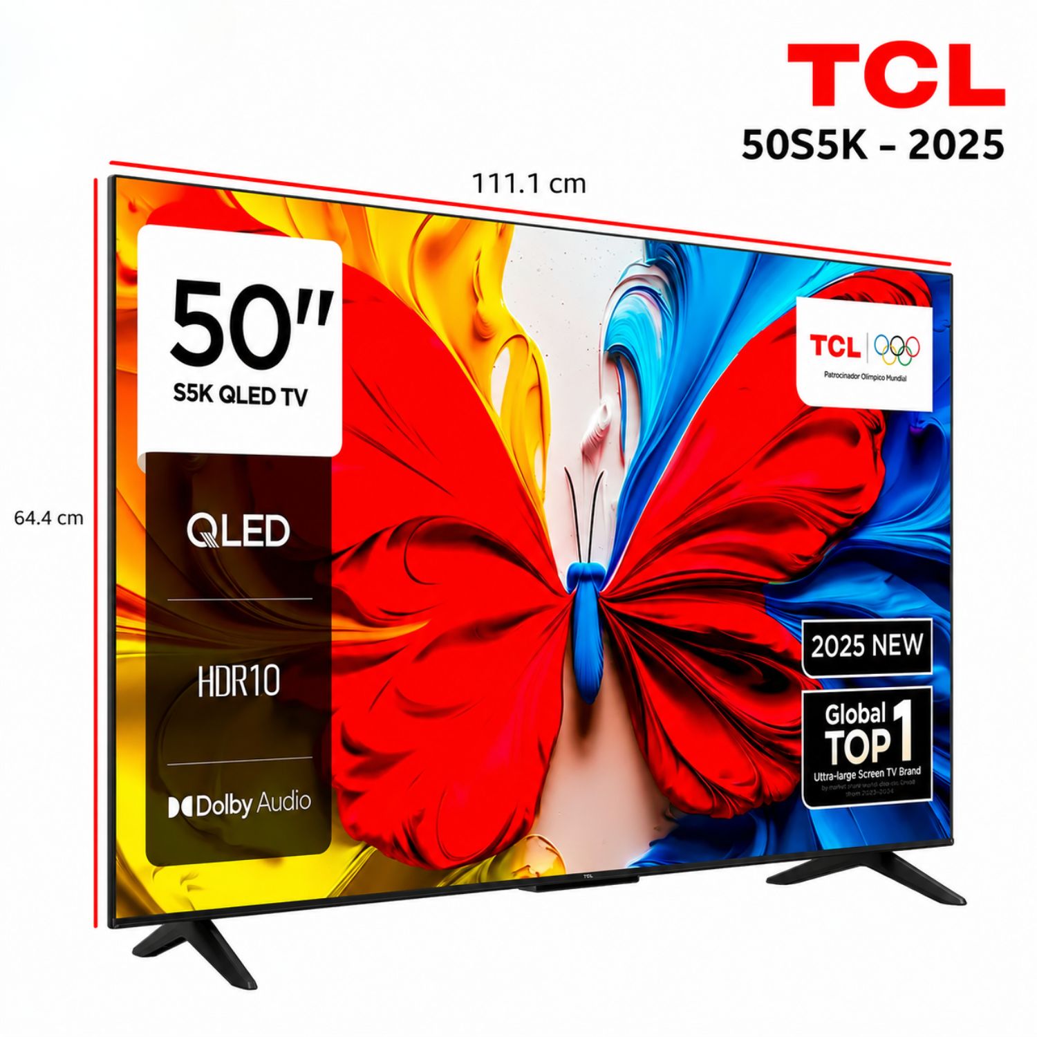 TELEVISOR TCL QLED FHD 50S5K SMART GOOGLE TV - 2