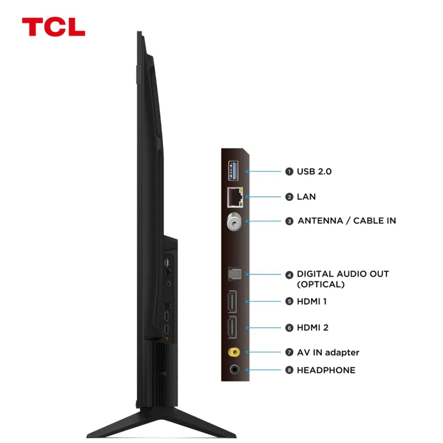 TELEVISOR TCL QLED FHD 50S5K SMART GOOGLE TV - 7