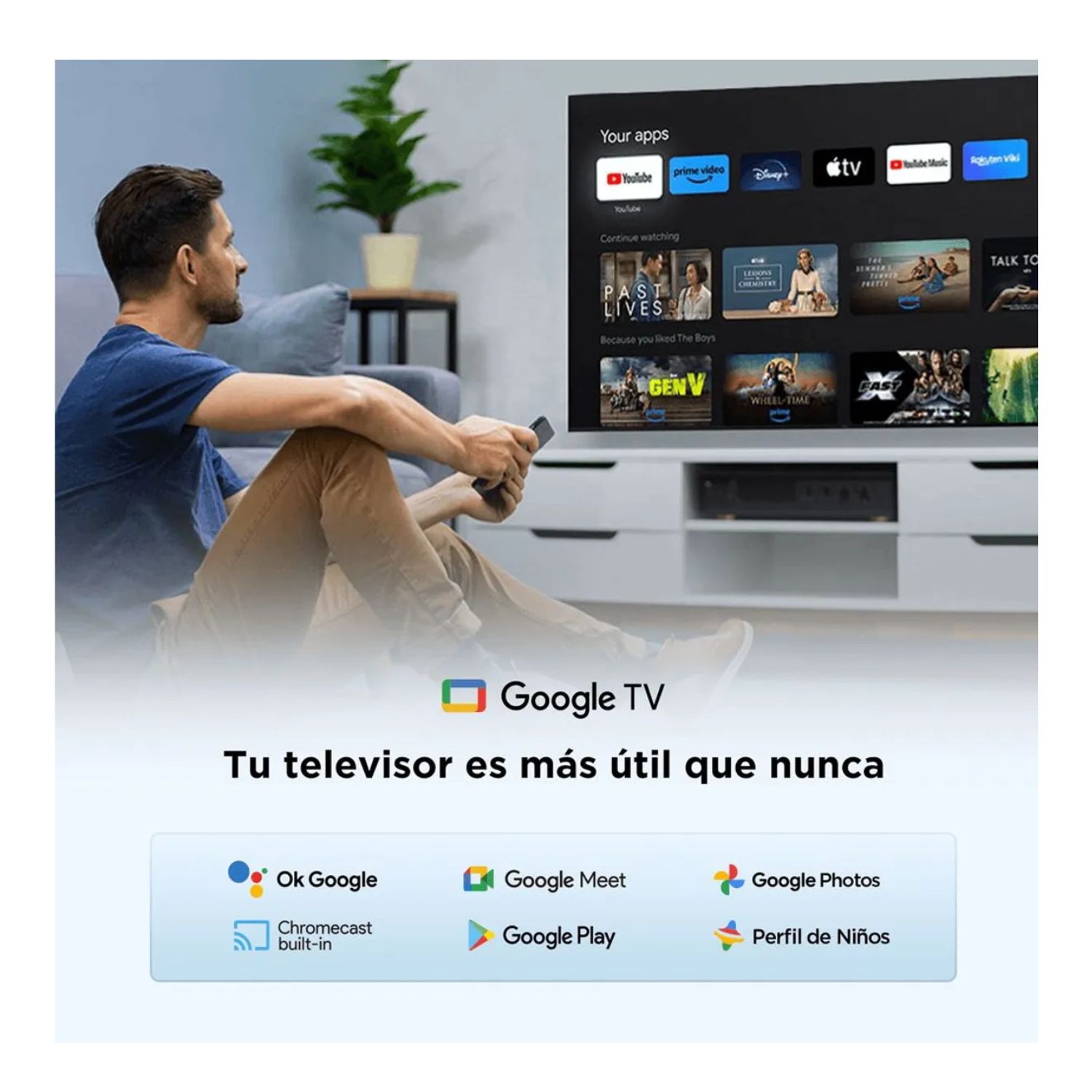 TELEVISOR TCL QLED 40 FULL HD GOOGLE TV  40S5K - 6