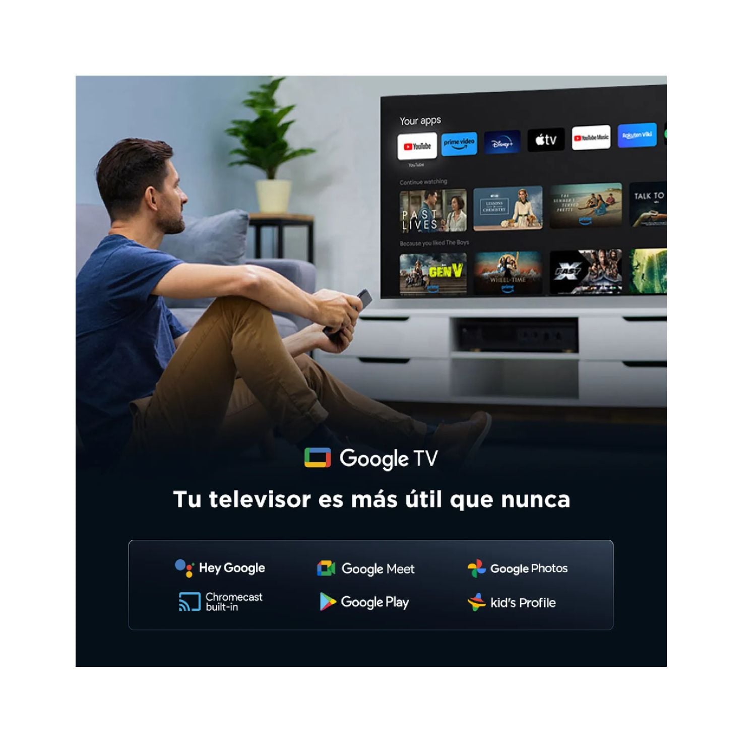 TELEVISOR TCL 55 QLED 4K 55T6C GOOGLE TV - 5