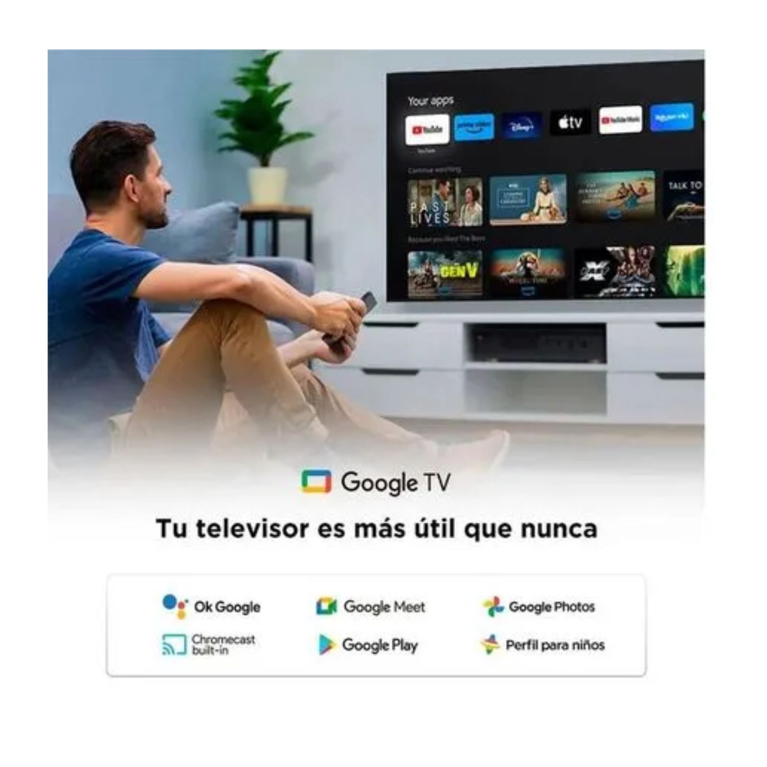 TELEVISOR TCL 50 UHD 4K 50V6C GOOGLE TV - 6