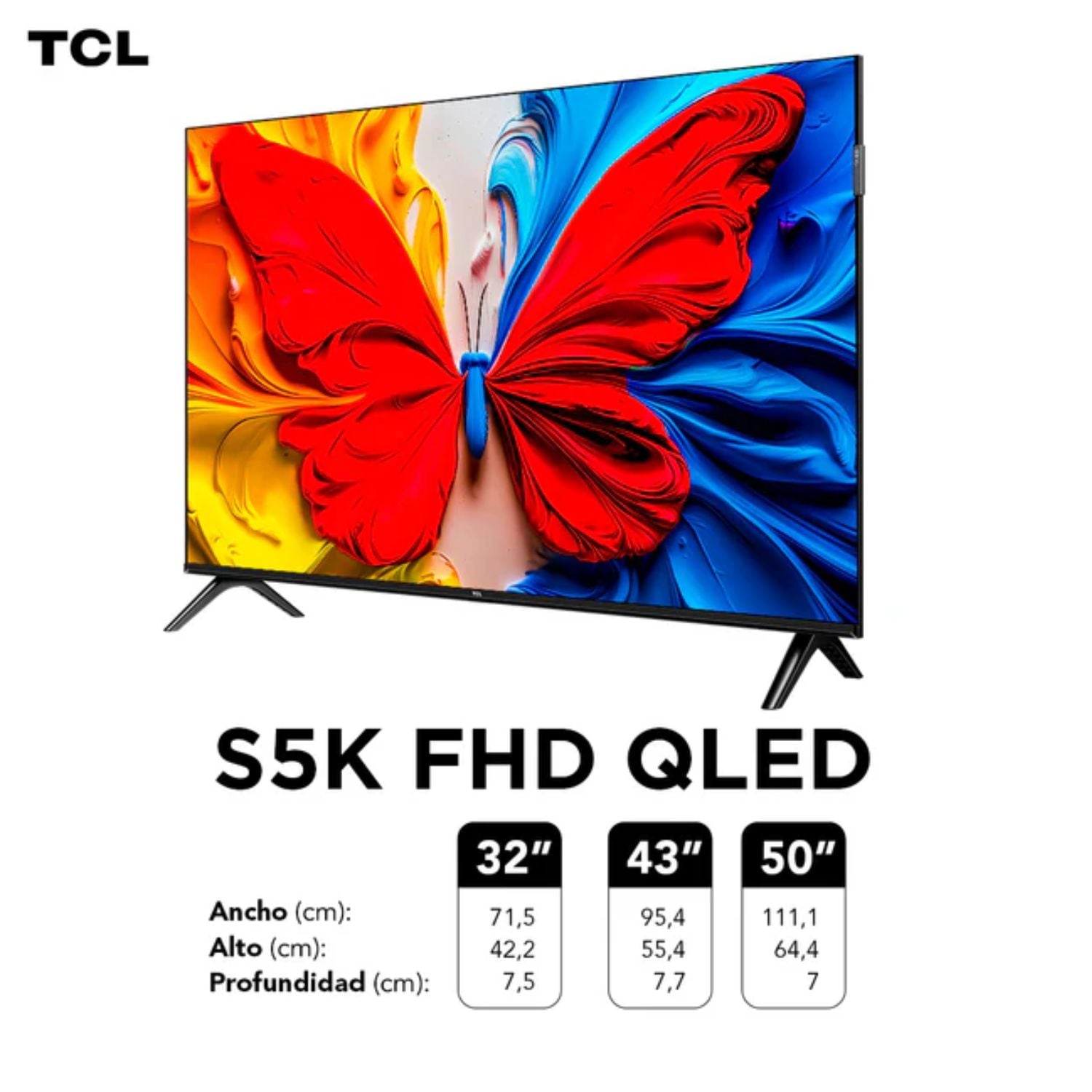 TELEVISOR TCL 32 QLED FULL HD SMART TV 32S5K GOOGLE TV - 3