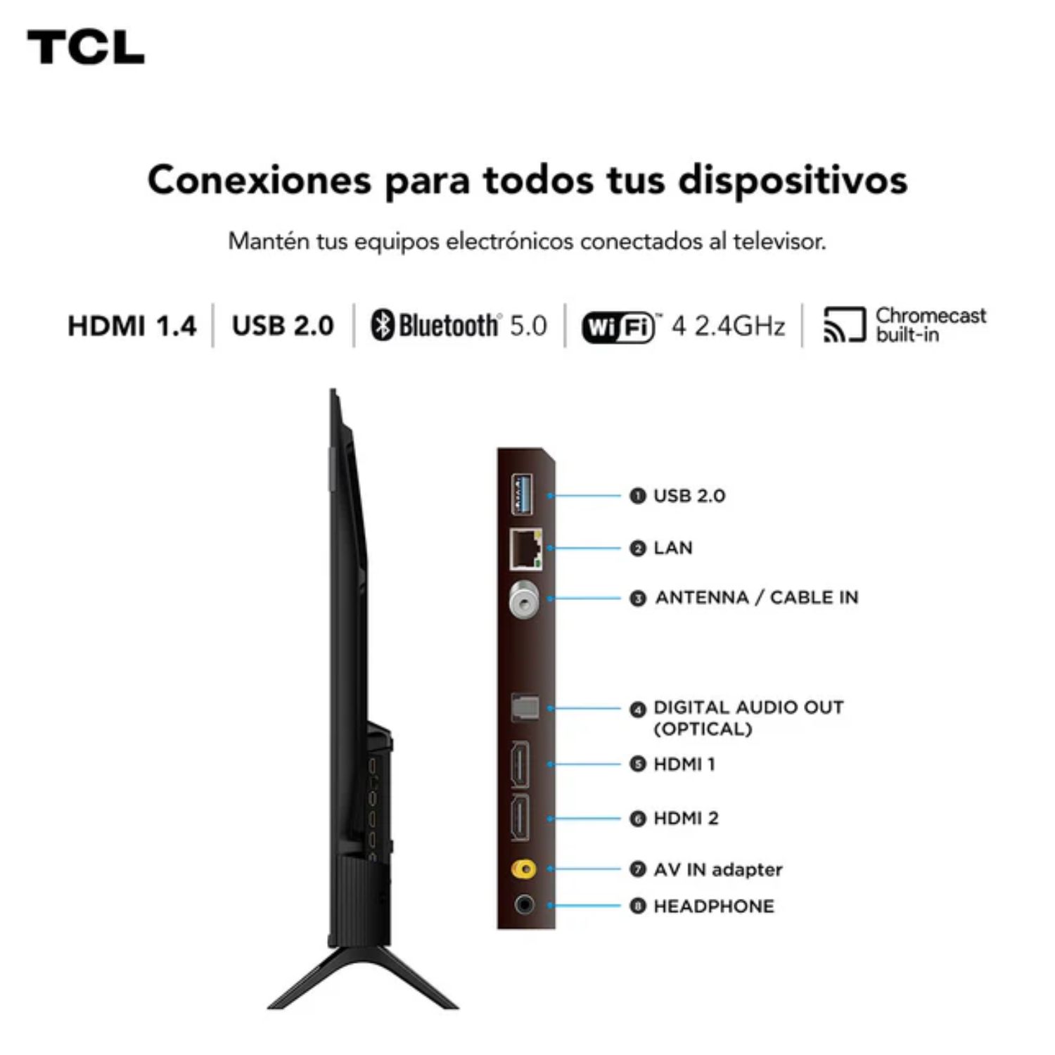 TELEVISOR TCL 32 QLED FULL HD SMART TV 32S5K GOOGLE TV - 4