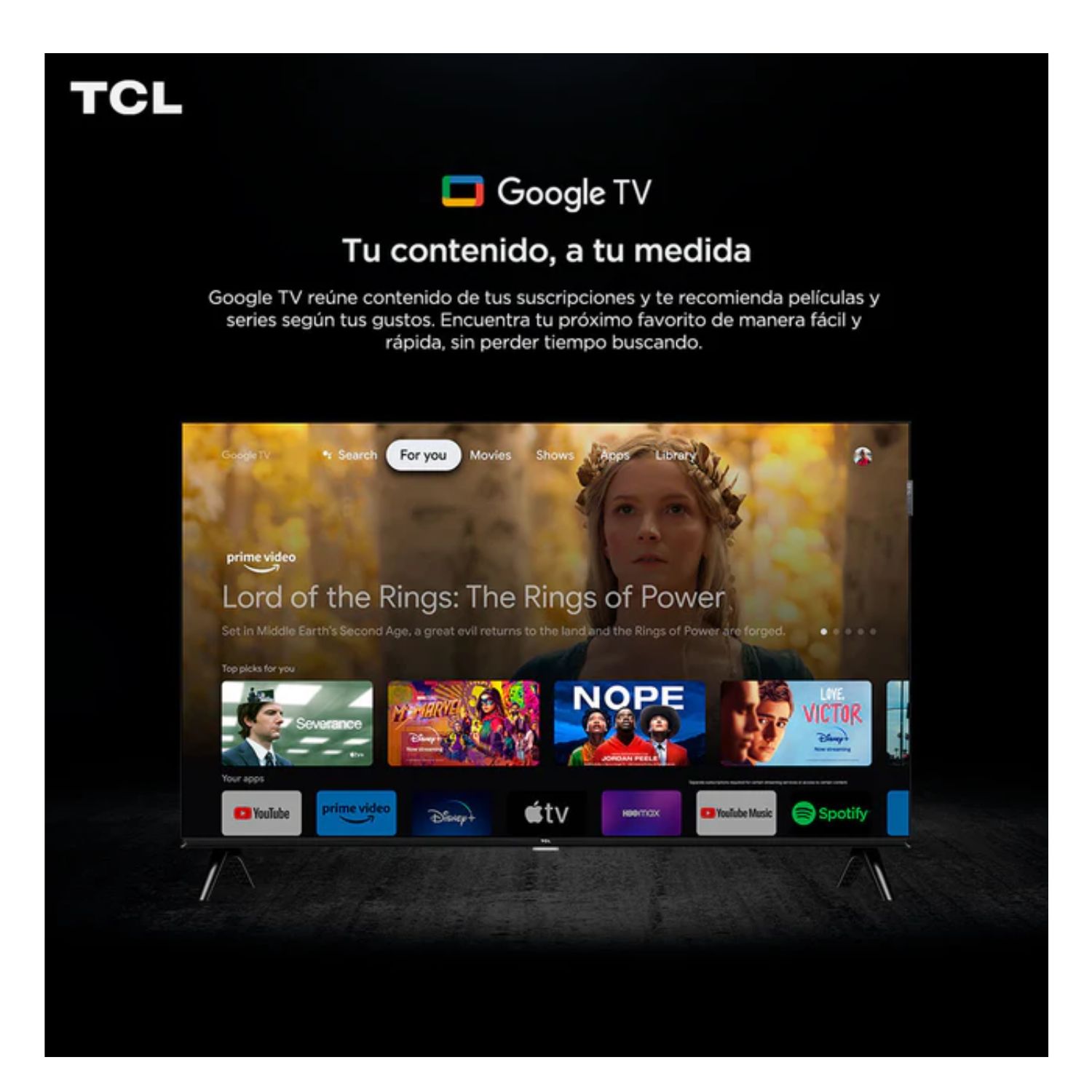 TELEVISOR TCL 32 QLED FULL HD SMART TV 32S5K GOOGLE TV - 7