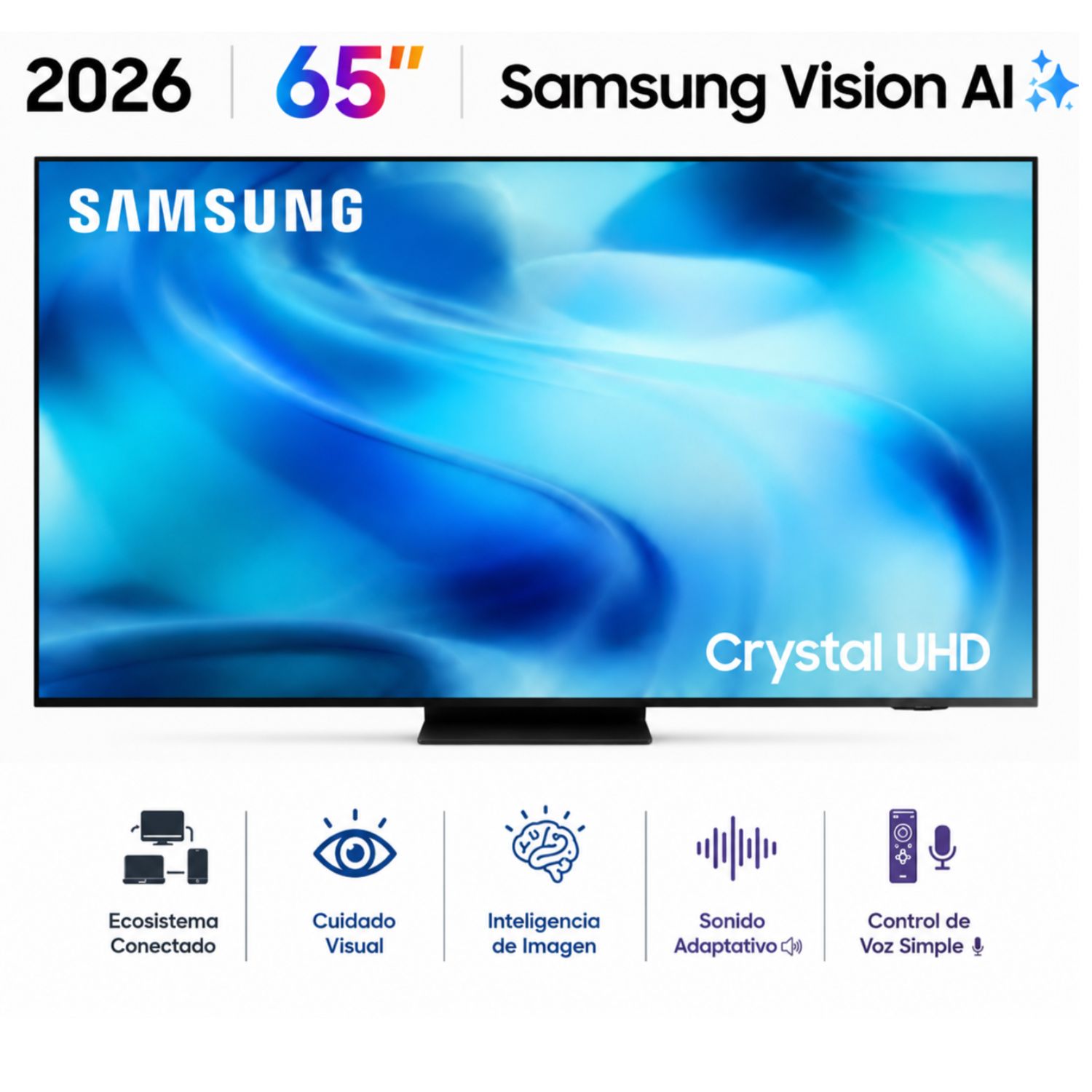 Televisor Samsung Smart TV 65" 4K UHD UN65U8000HGXPE 2026 - 1