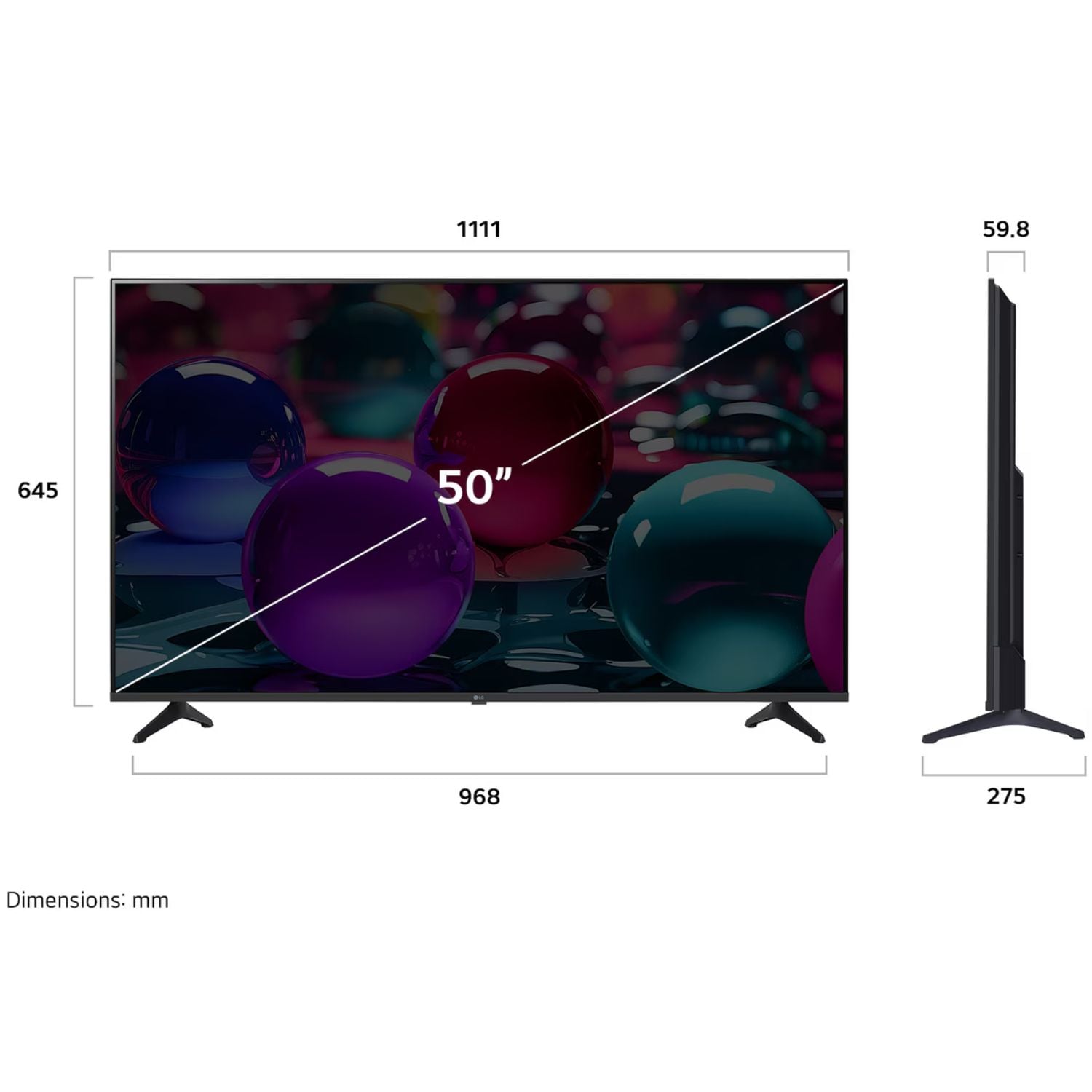 TELEVISOR LG 50 SMART UHD 4K THINQ AI 50UA7300PSB - 2