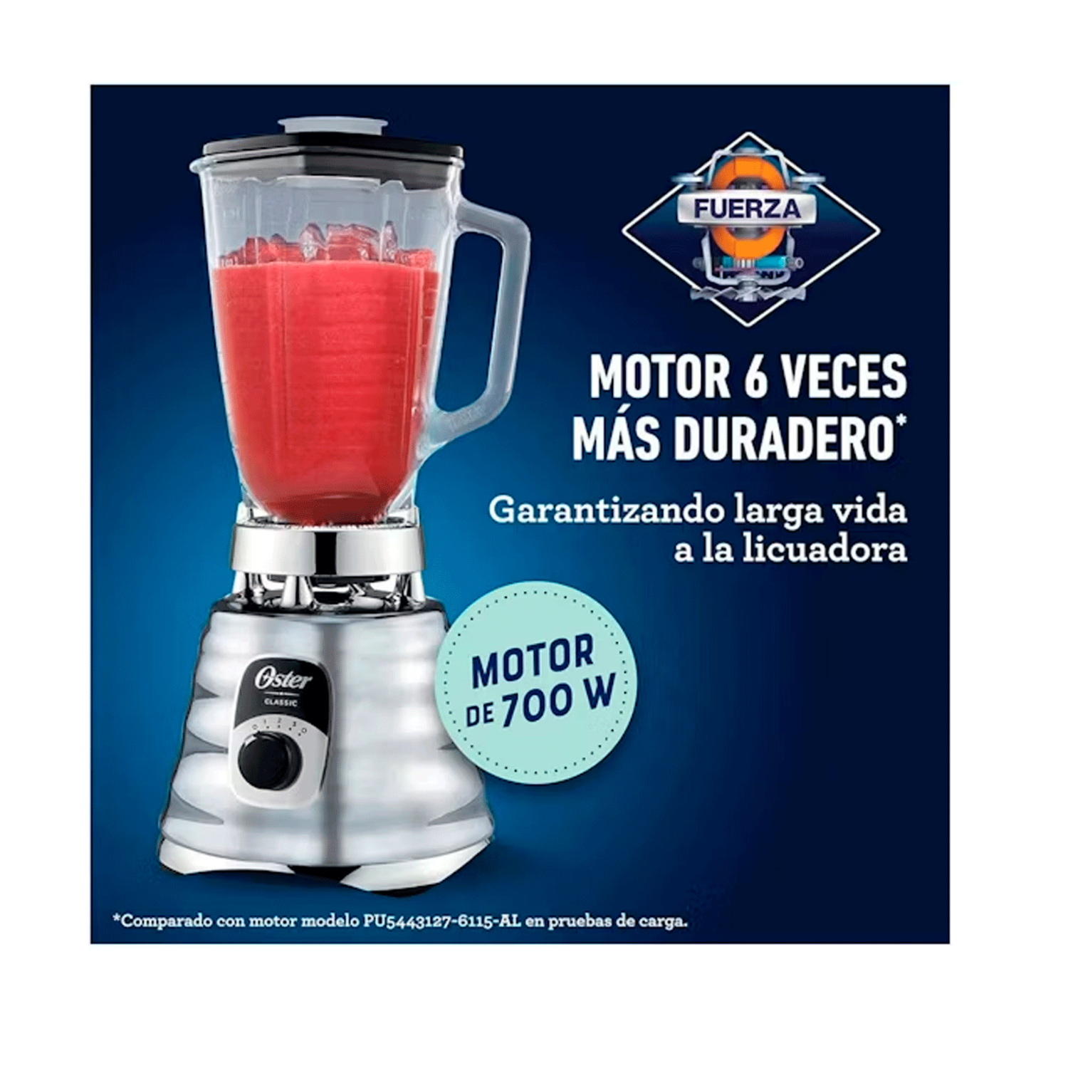 LICUADORA OSTER BLST4655 700 WATTS 3 VELOCIDADES CROMADO - 3