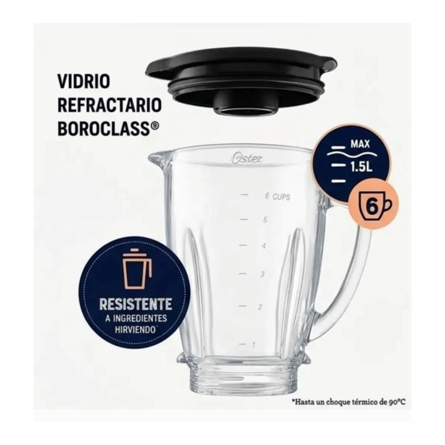 LICUADORA OSTER BLSTKAG-BPB-053 1.5L NEGRO - 6