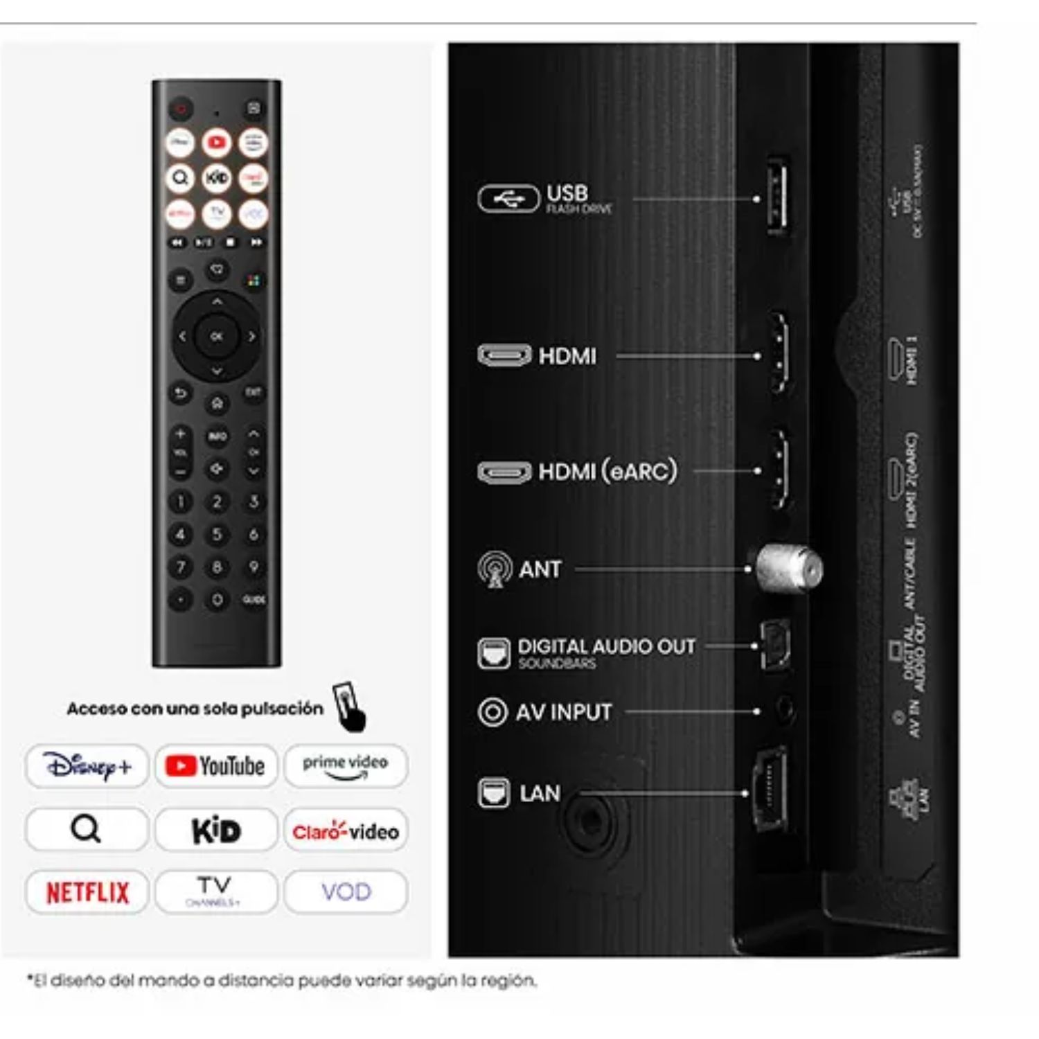TELEVISOR 50'' QLED HISENSE FHD VIDAA 50Q4SV 2025 - 7
