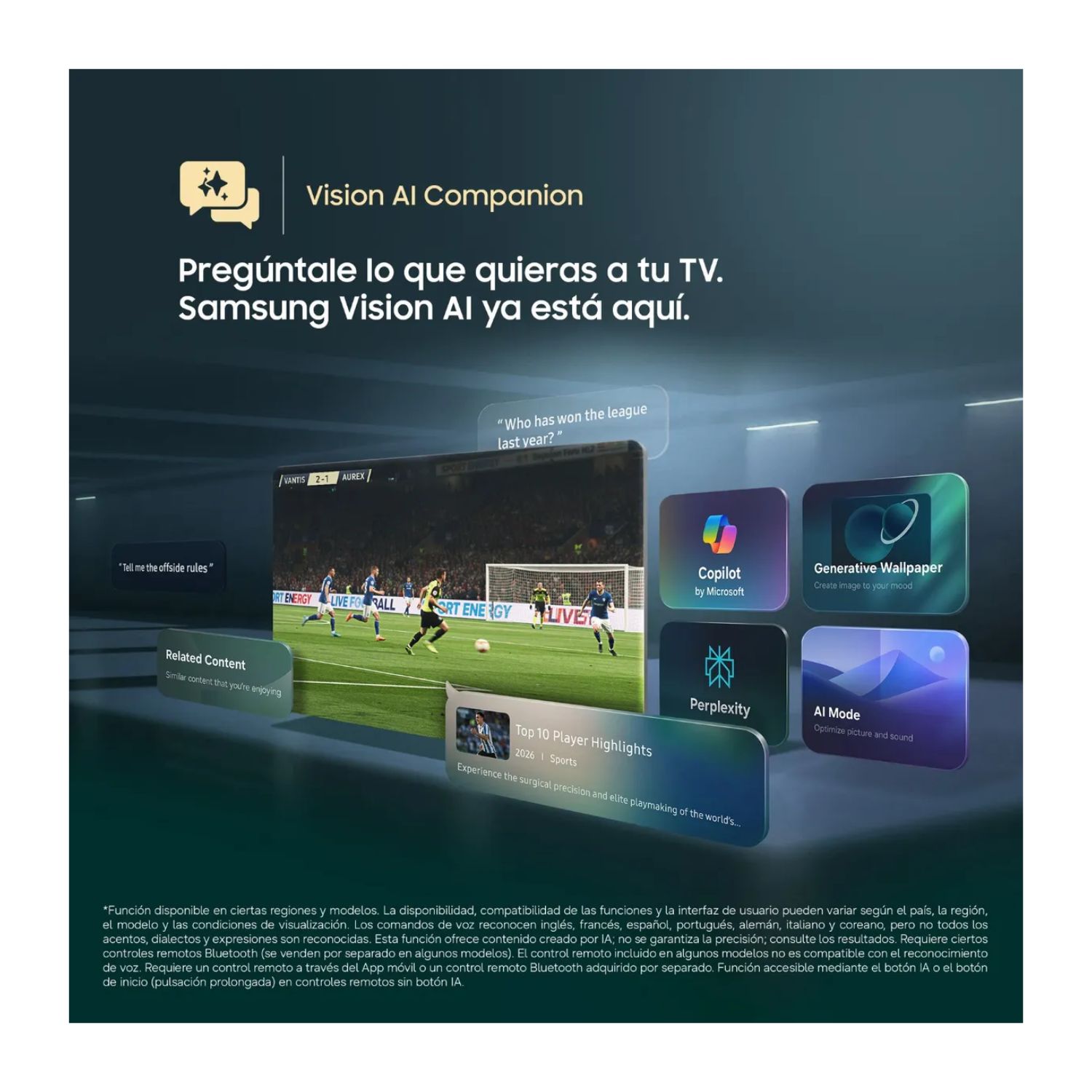 TELEVISOR SAMSUNG 75'' MINI LED UN75M70HAGXPE VISION AI SMART TV (2026) - 8