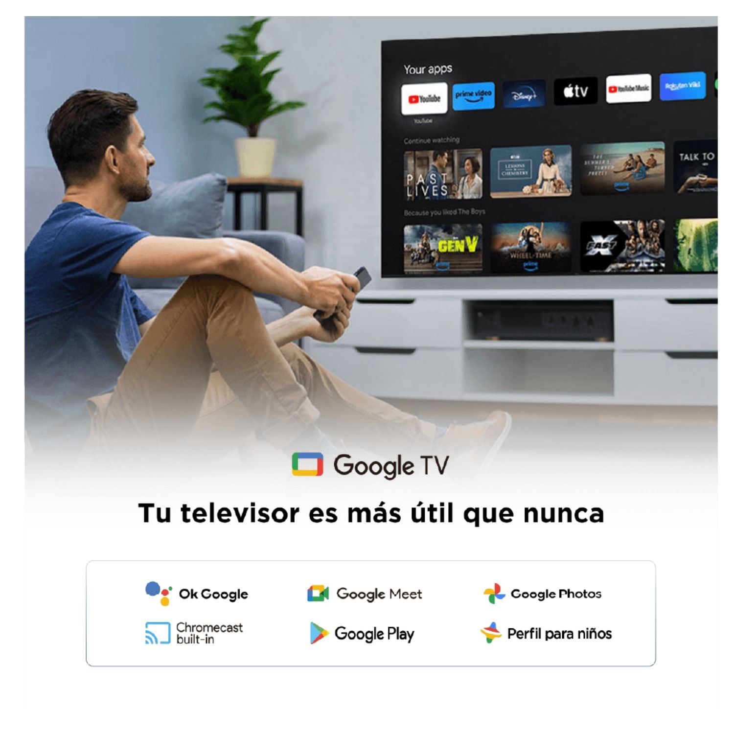 TELEVISOR TCL 55 LED SMART UHD 4K GOOGLE TV 55V6C - 4