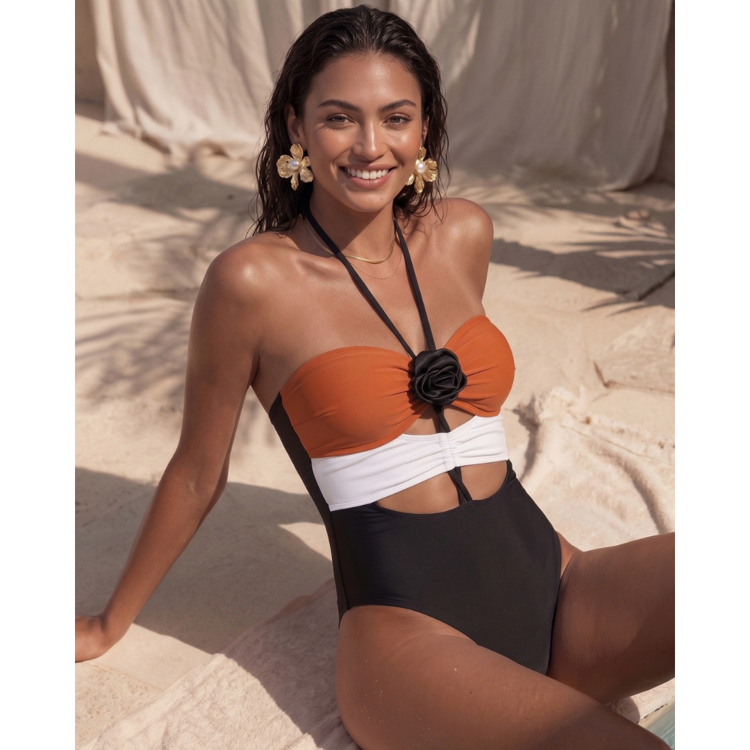 SEXY TRIKINI TRICOLOR CON COPA REMOVIBLES Y FORRO INTERNO DELANTERO - 2