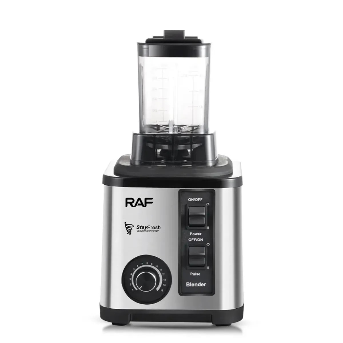 LICUADORA RAF 05 EN 1, TRITURA HIELO, 2600 WATTS Y 15 VELOCIDADES - 6