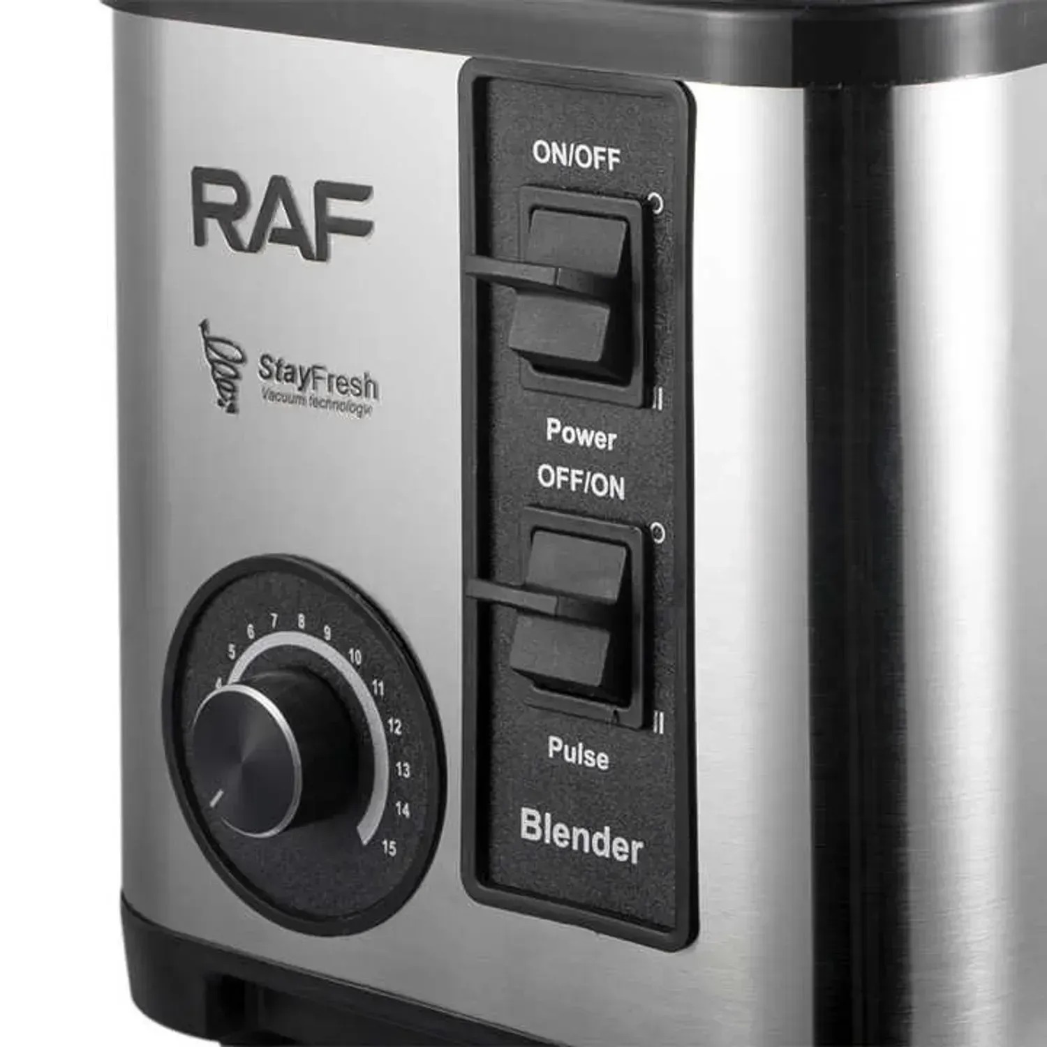 LICUADORA RAF 3 EN 1, TRITURA HIELO, 2600 WATTS Y 15 VELOCIDADES - 6