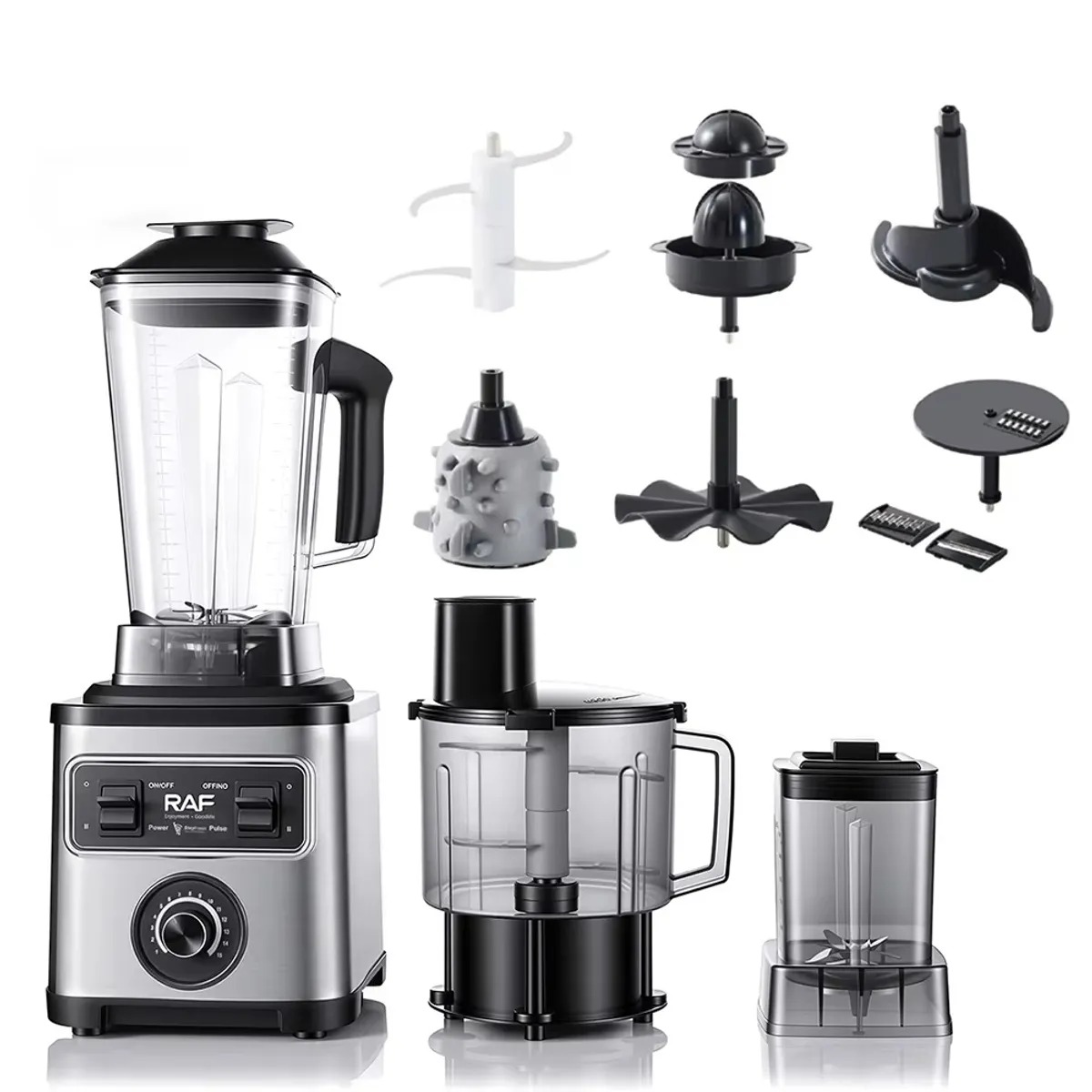 LICUADORA MULTIFUNCION RAF 8 EN 1 2.5LT ALTA RESISTENCIA COD 2947 - 3