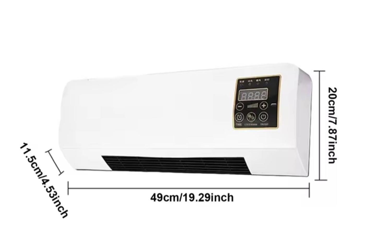 CALEFACTOR DE PARED 2 EN 1 CON VENTILACION Y CONTROL REMOTO – AIRE CALIENTE Y VENTILADOR - 7