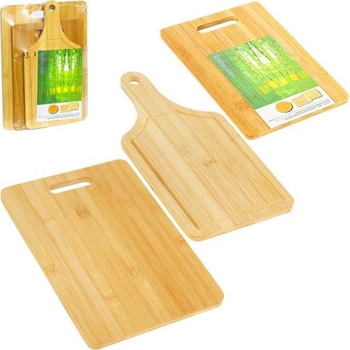 KIT DE 3 TABLAS PARA PICAR DE BAMBU - 1