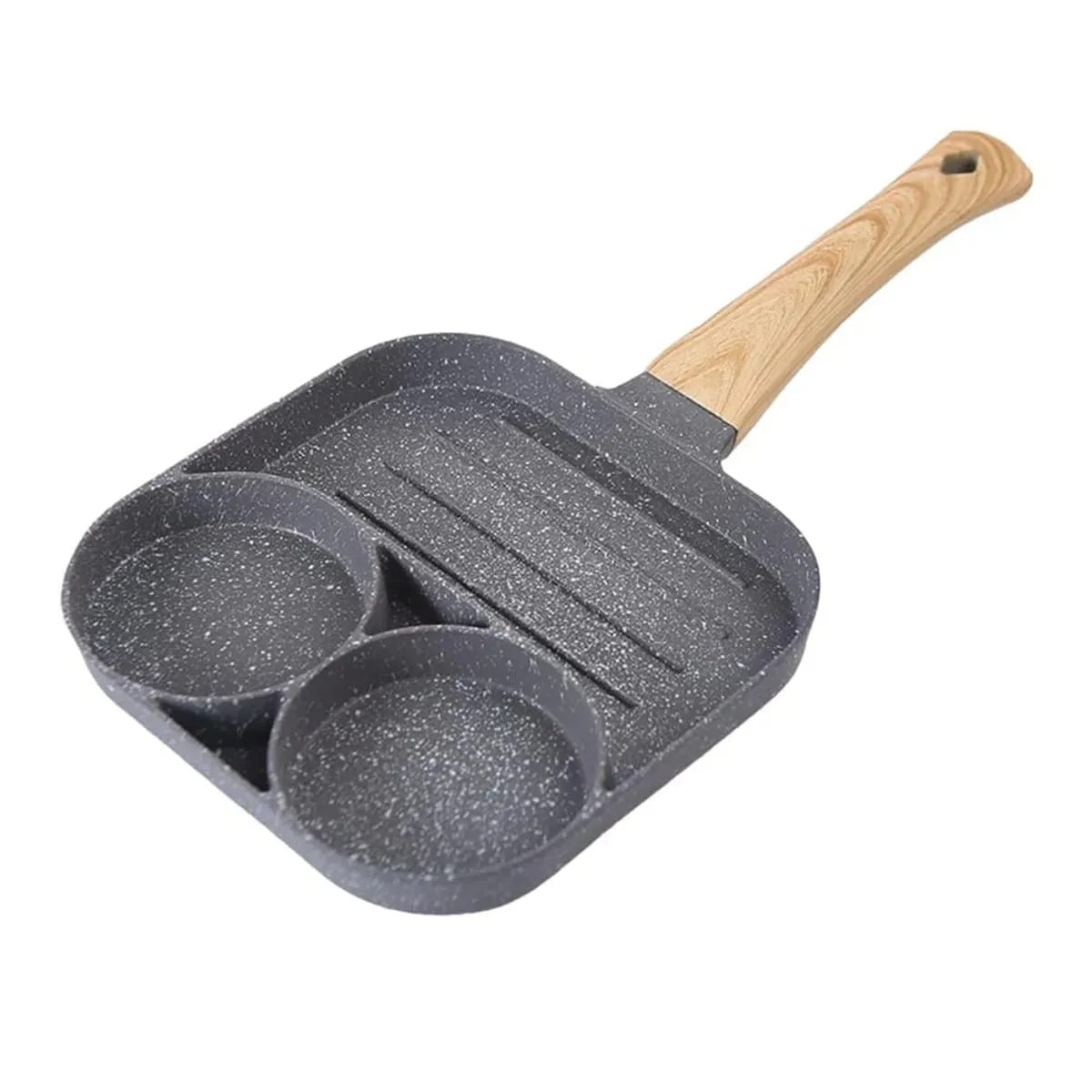 SARTEN ANTIADHERENTE DE GRANITO CON 3 DIVISIONES PARA PANQUEQUES Y HUEVOS MOD EB-18 - 4