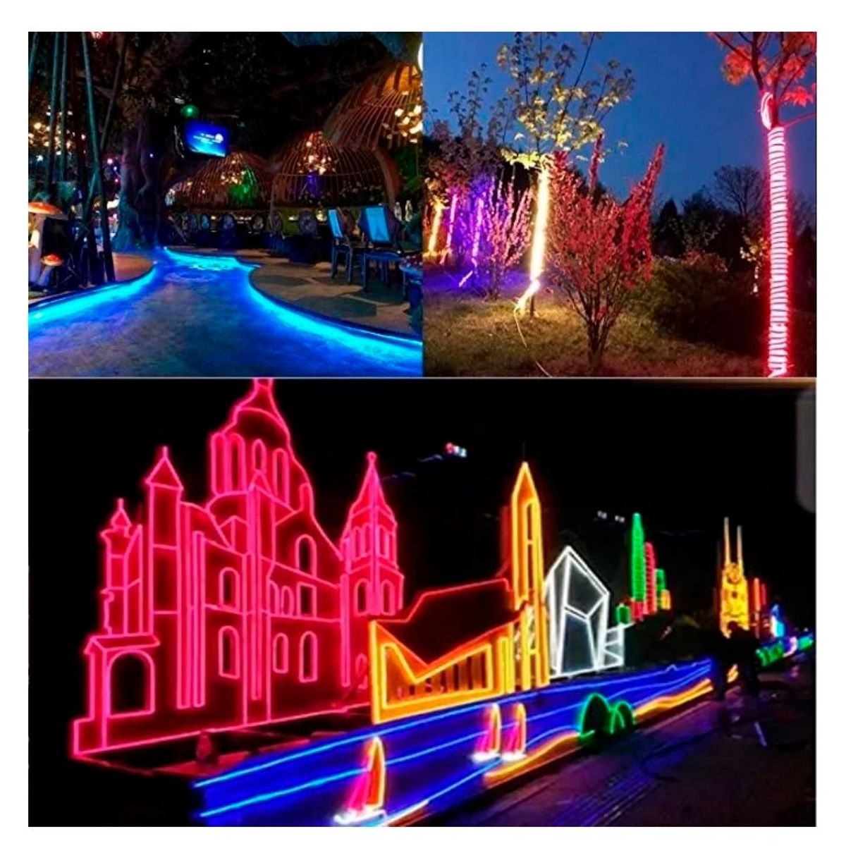 CINTA LED NEON 5 METROS 12V RGB TIRAS LUCES RGB + CONTROL ROMOTO - 5