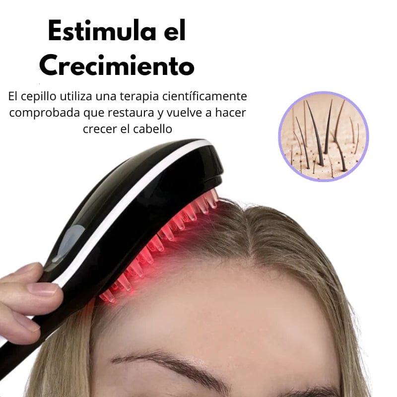 CEPILLO ANTICAIDA 4 EN 1 CON FOTOTERAPIA Y VIBRACION DE MASAJES - 5