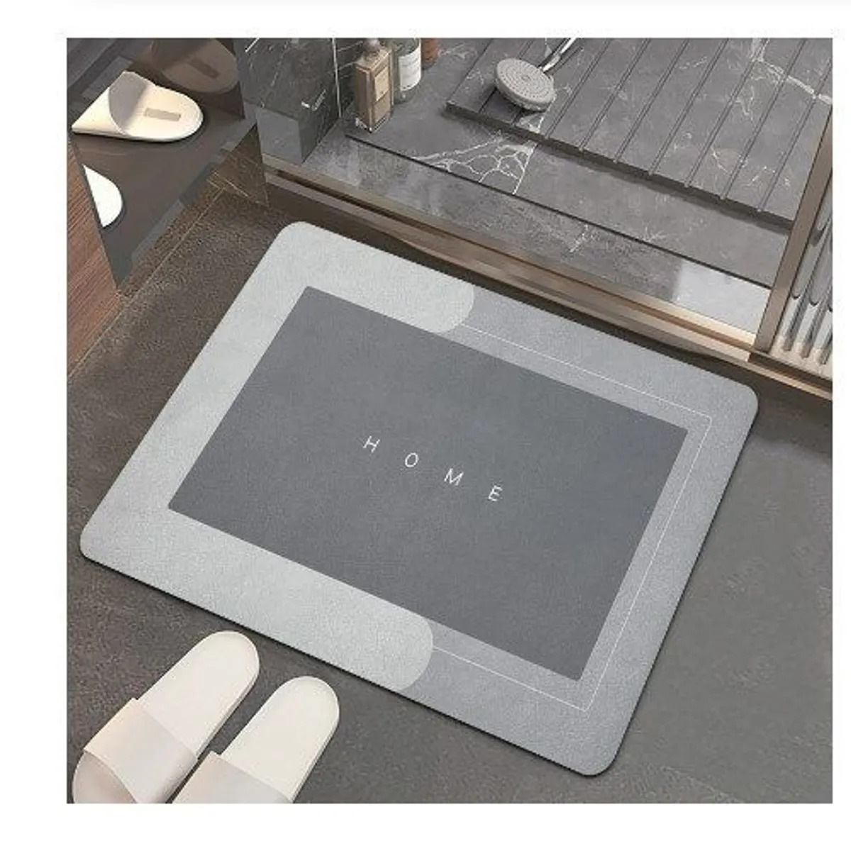 TAPETE DE BAÑO ALFOMBRA PISO SUAVE ABSORVENTE - 3