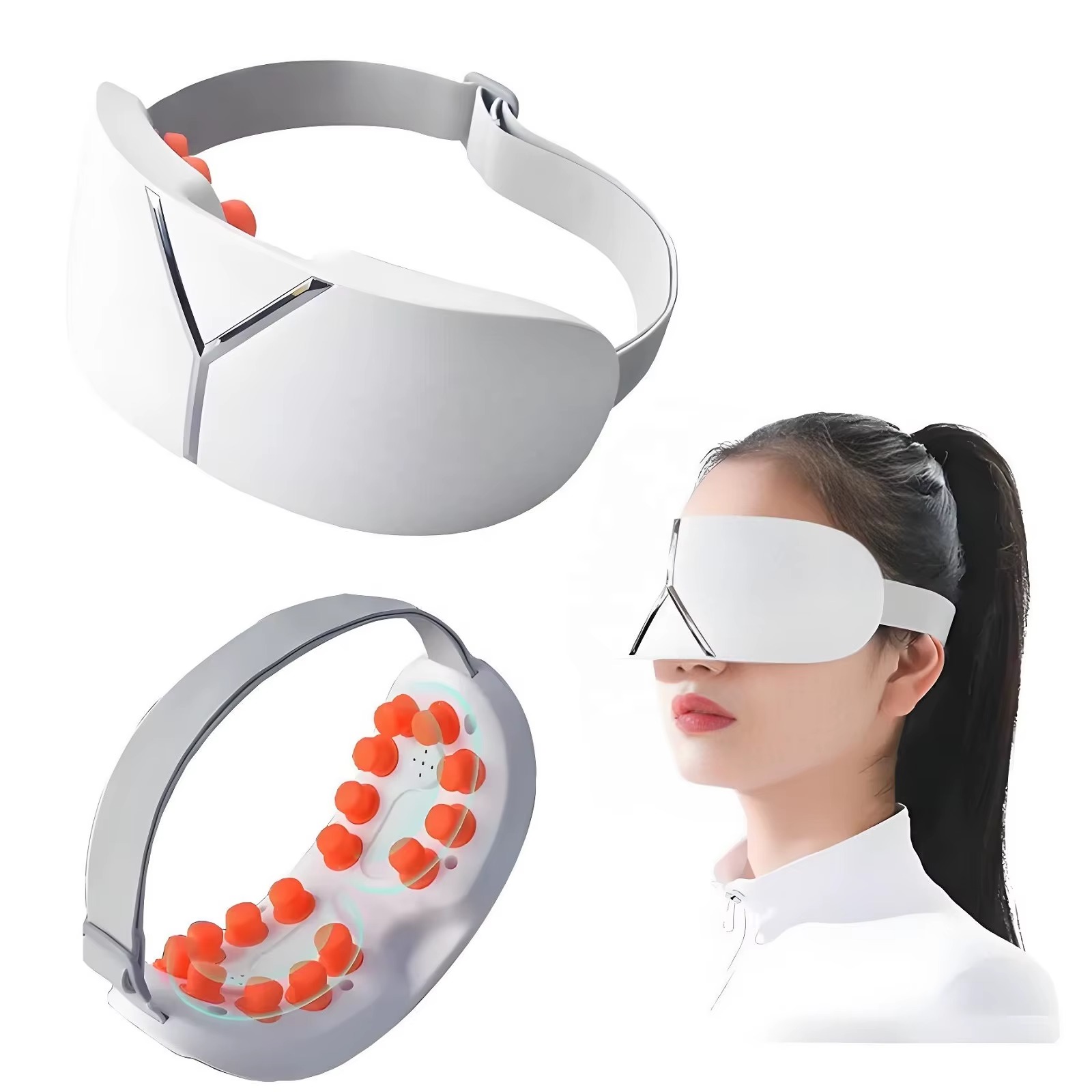 MASAJEADOR PARA OJOS INTELIGENTE CON COMPRENSION DE AIRE, CALOR Y VIBRACION WY-168 - 1