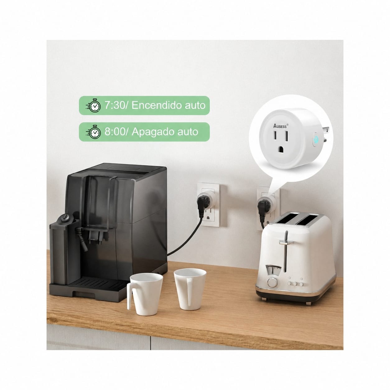 ENCHUFE INTELIGENTE SMART PLUG WIFI COMPATIBLE CON ALEXA Y GOOGLE HOME. - 4