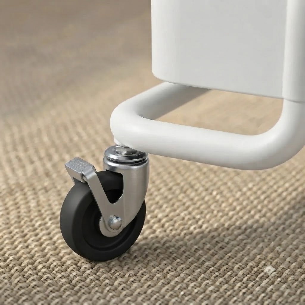CARRITO ORGANIZADOR MULTIUSO DE 3 NIVELES CON RUEDAS COLOR BLANCO - 4