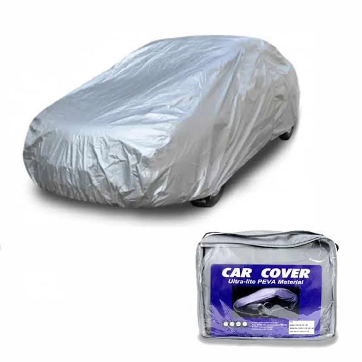 COBERTOR DE LLUVIA FUNDA PARA AUTO PROTECTOR IMPERMEABLE GRIS - 6