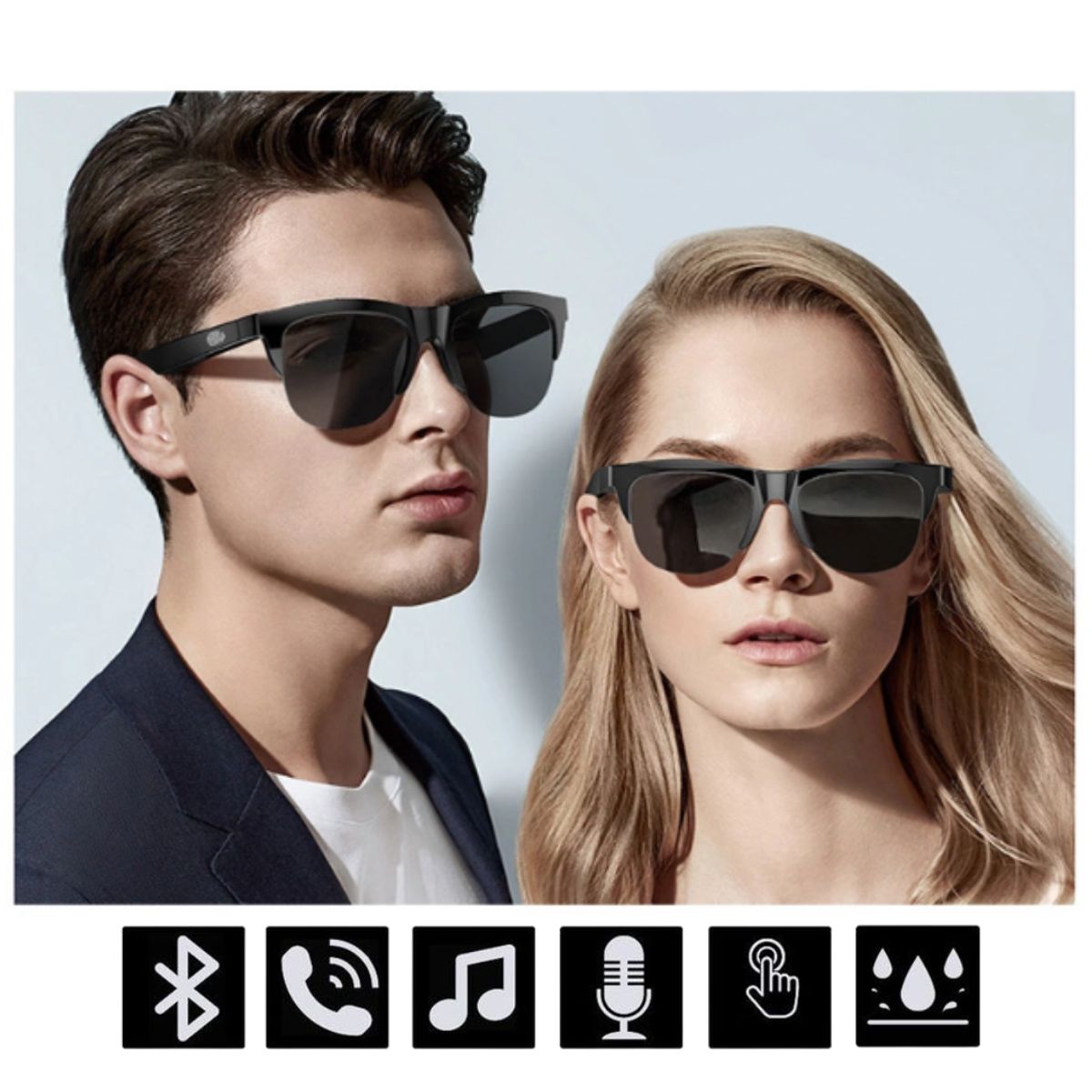 LENTES BLUETOOTH INTELIGENTE CON PARLANTE UV-400 SMART F-06 - 2