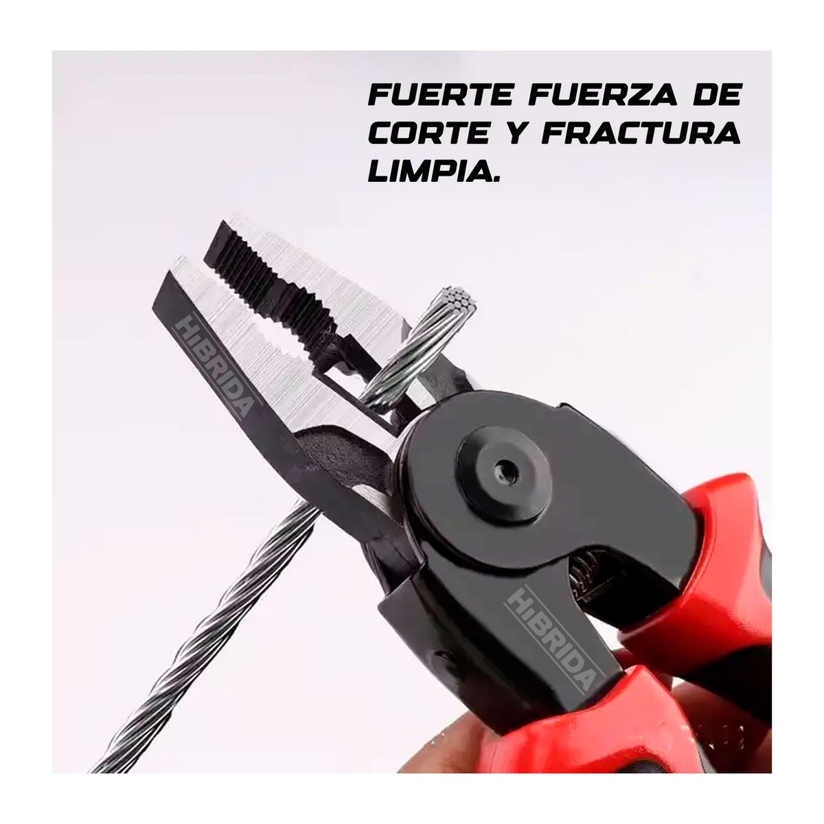ALICATE MULTIFUNCIONAL 5 PIEZAS INTERCAMBIABLES COLOR ROJO Y NEGRO - 3