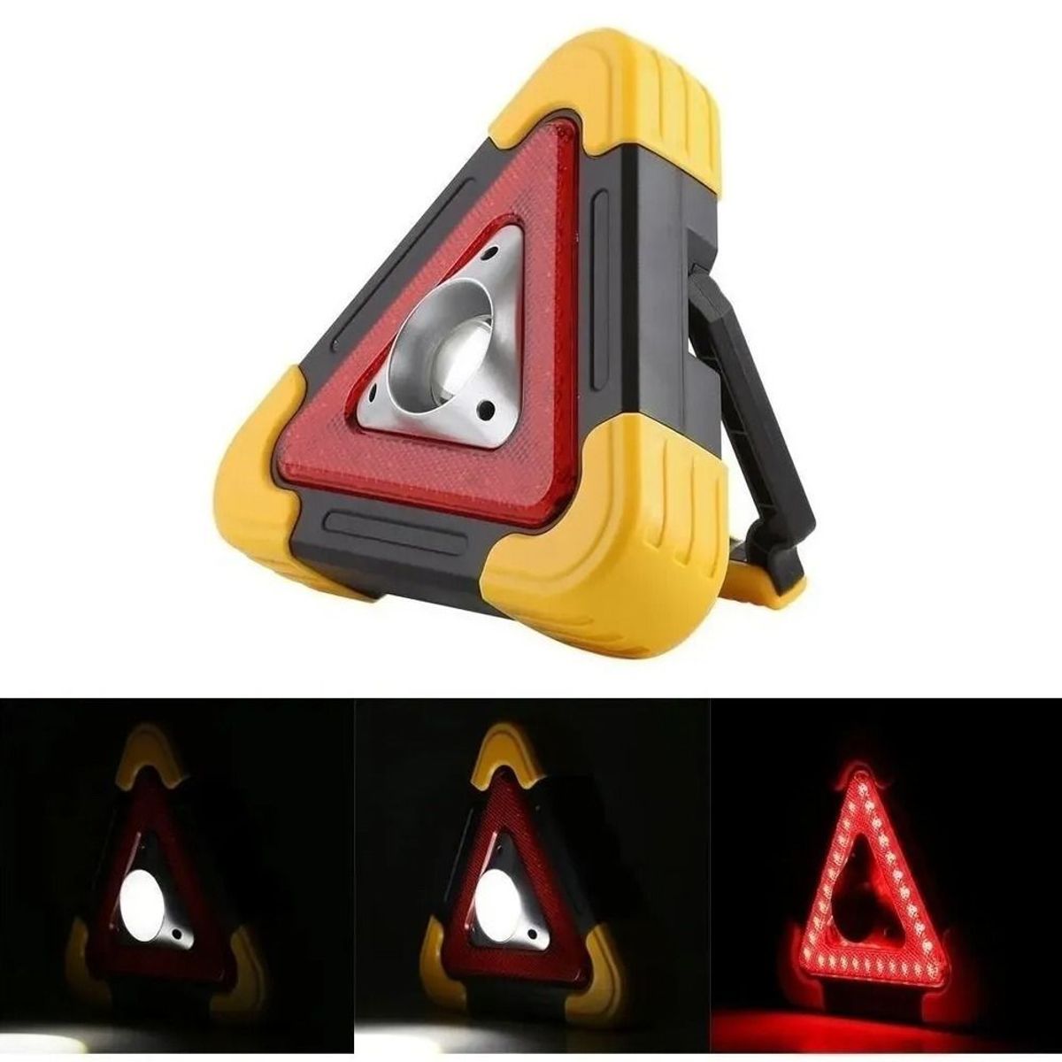LUZ DE EMERGENCIA TRIANGULO PEQUEÑO LED COB 500 LUMENS MULTIFUNCIONAL PARA AUTO COD HB-6609 - 5