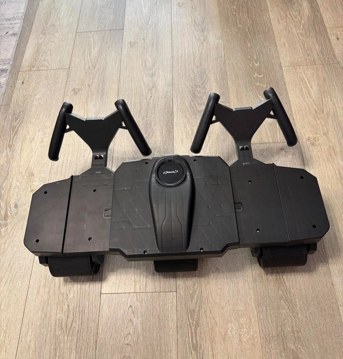 RODILLO ABDOMINAL 6 RUEDAS CON SOPORTE PARA CODOS ENTRENAMIENTO EN PAREJA COLOR NEGRO - 3