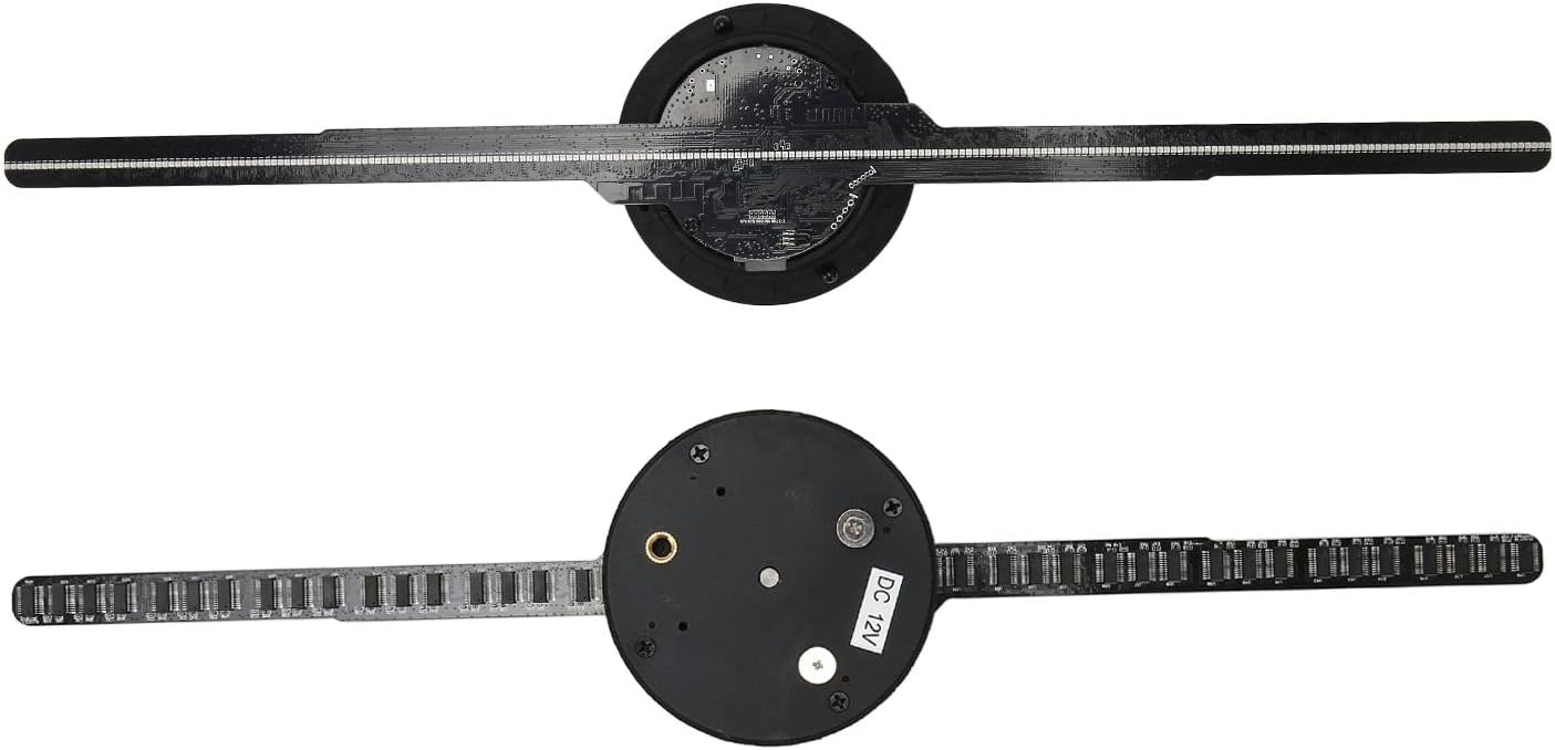 VENTILADOR DE EXHIBICION PUBLICITARIA PORTATIL PROYECTOR HOLOGRAMA LED 42CM - 4