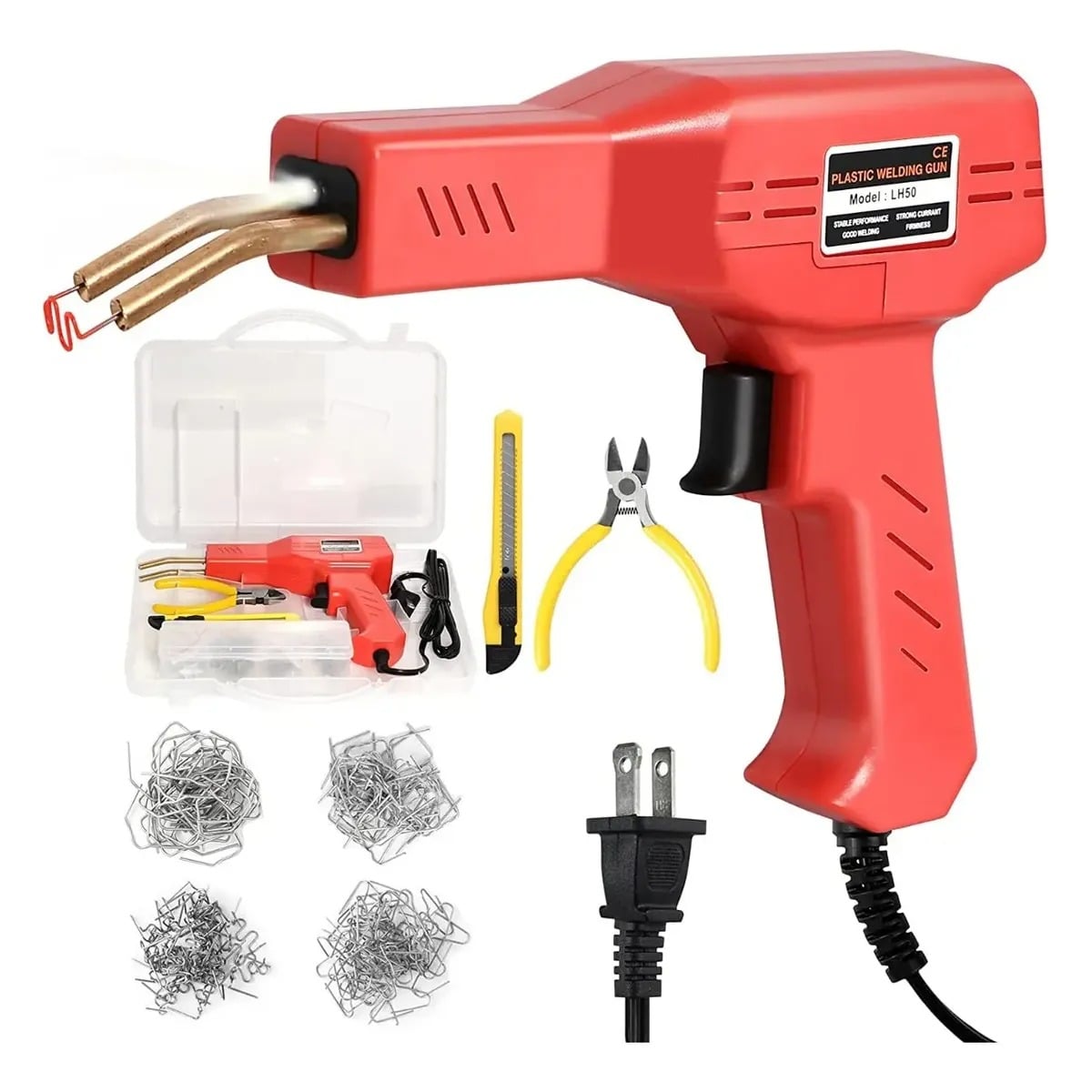 PISTOLA DE SOLDAR PLASTICO PARA PARACHOQUES Y AUTOPARTES GRAPAS CALIENTES Y ACCESORIOS - 1