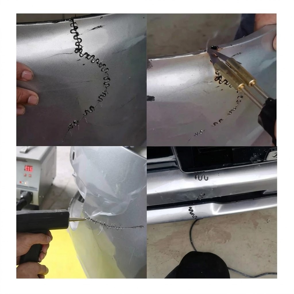 PISTOLA DE SOLDAR PLASTICO PARA PARACHOQUES Y AUTOPARTES GRAPAS CALIENTES Y ACCESORIOS - 6