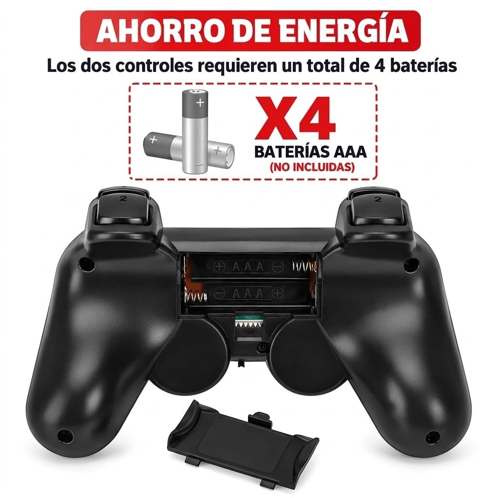 CONSOLA DE VIDEOJUEGOS GAME STICK X2 30000 JUEGOS 2 MANDOS INALAMBRICOS RECARGABLES - 5