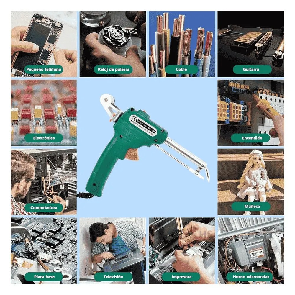 PISTOLA DE SOLDADURA DE ESTAÑO AUTOMATICO 60W ELECTRICO - 6