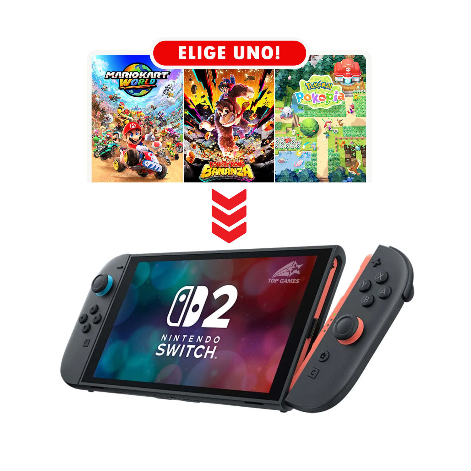 CONSOLA NINTENDO SWITCH 2: CHOOSE YOUR GAME BUNDLE - 2