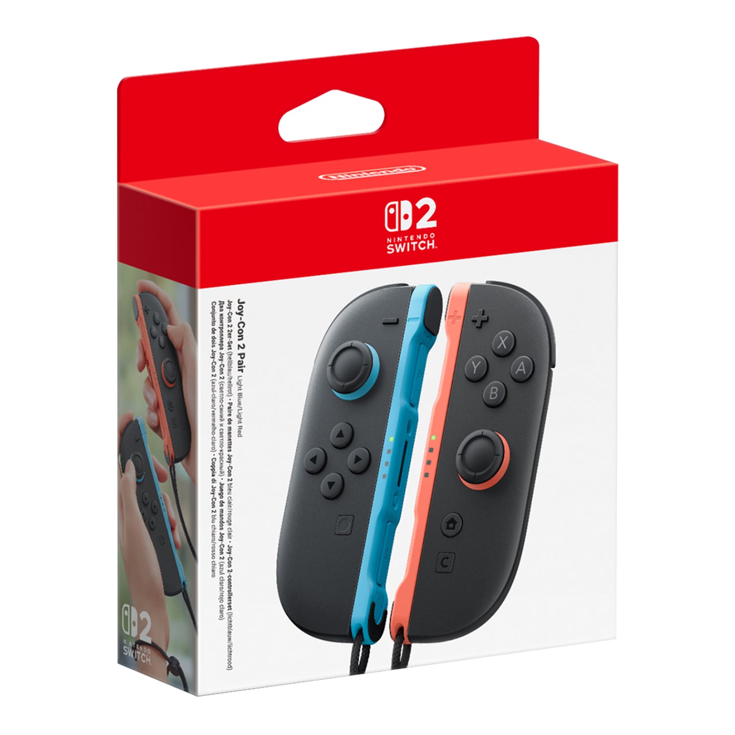 JOY CON NINTENDO SWITCH 2 LIGHT BLUE / LIGHT RED - 1