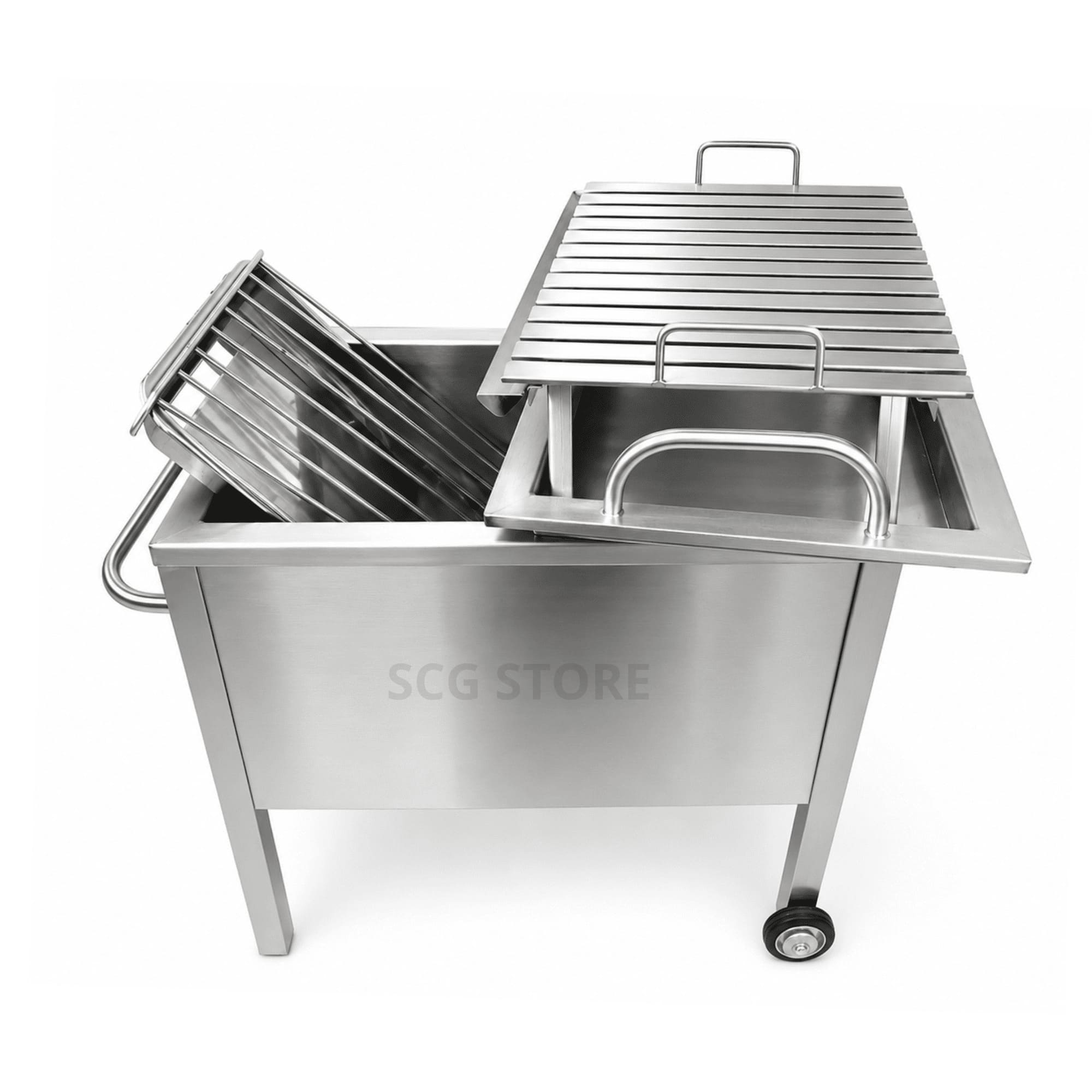 CAJA CHINA PREMIUM ACERO INOXIDABLE 6KG + PARRILLA DE REGALO - 2