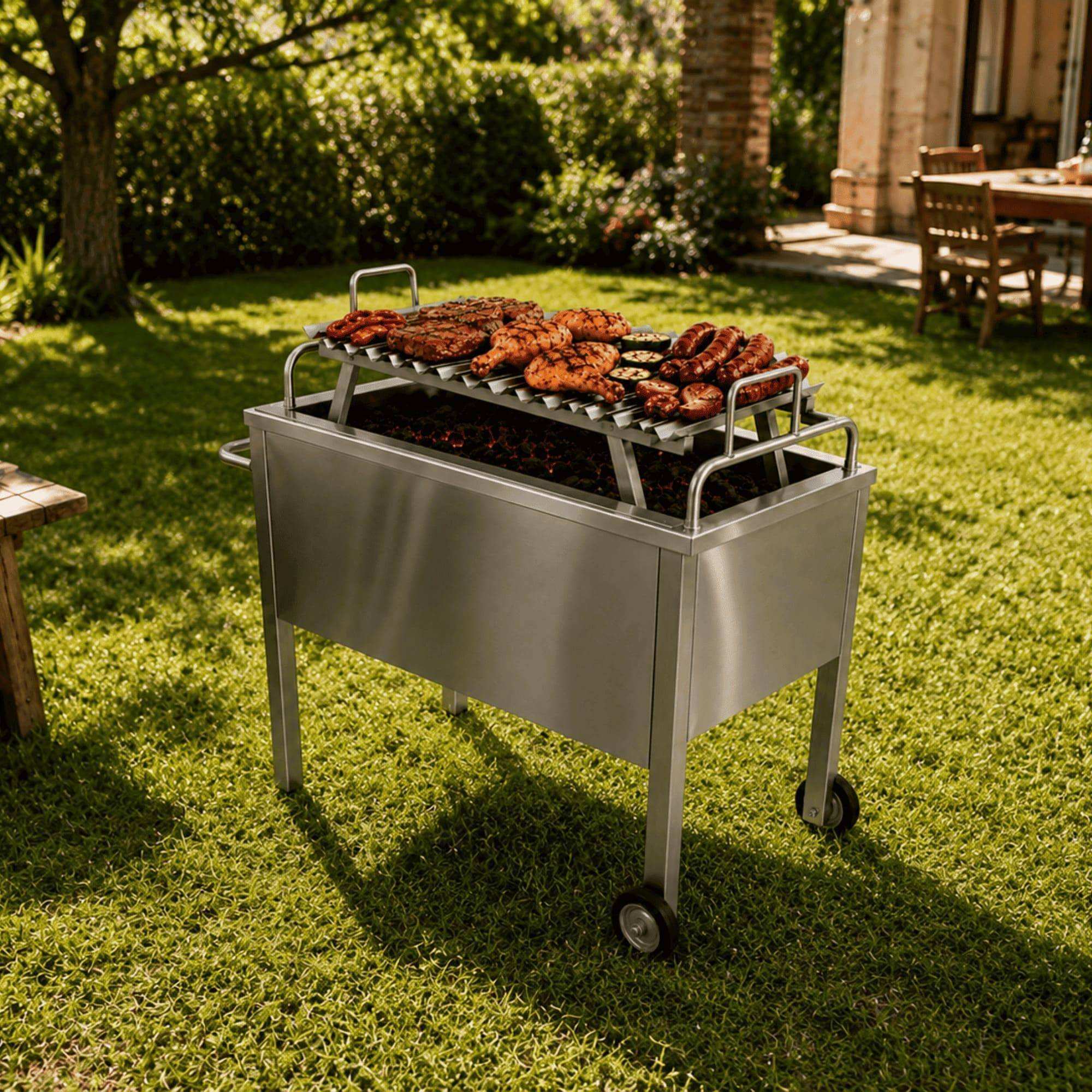 CAJA CHINA PREMIUM ACERO INOXIDABLE 6KG + PARRILLA DE REGALO - 6