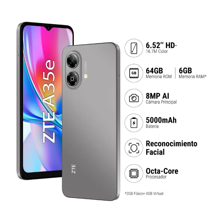 SMARTPHONE ZTE BLADE A35E 2GB+64GB - 1