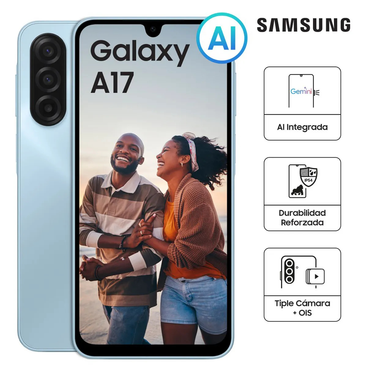 SAMSUNG GALAXY A17 256GB 8GB LIGHT BLUE - 1
